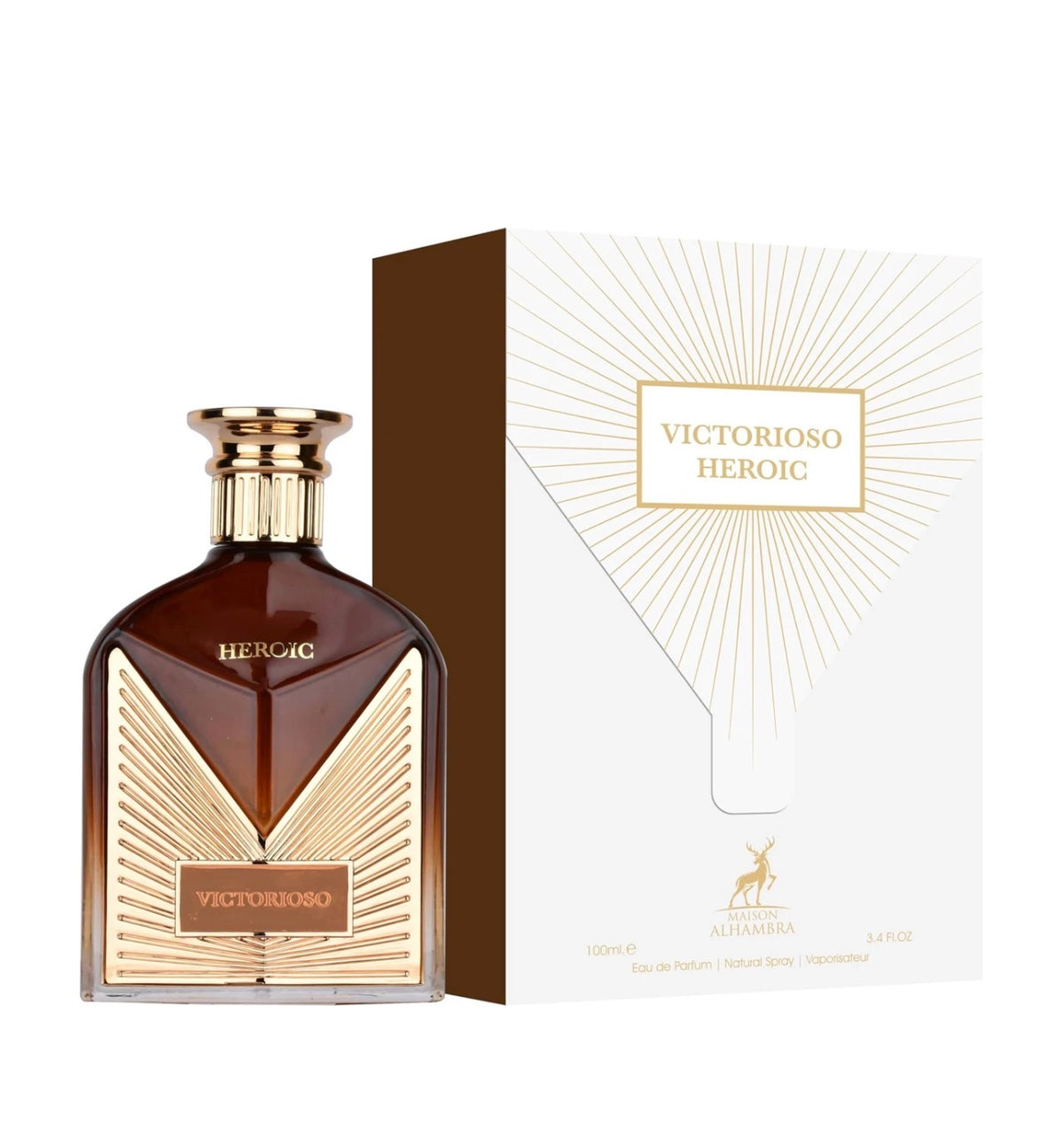 Lattafa Alhambra Victorioso Heroic  3.4 oz  Eau de Parfum Spray for Men