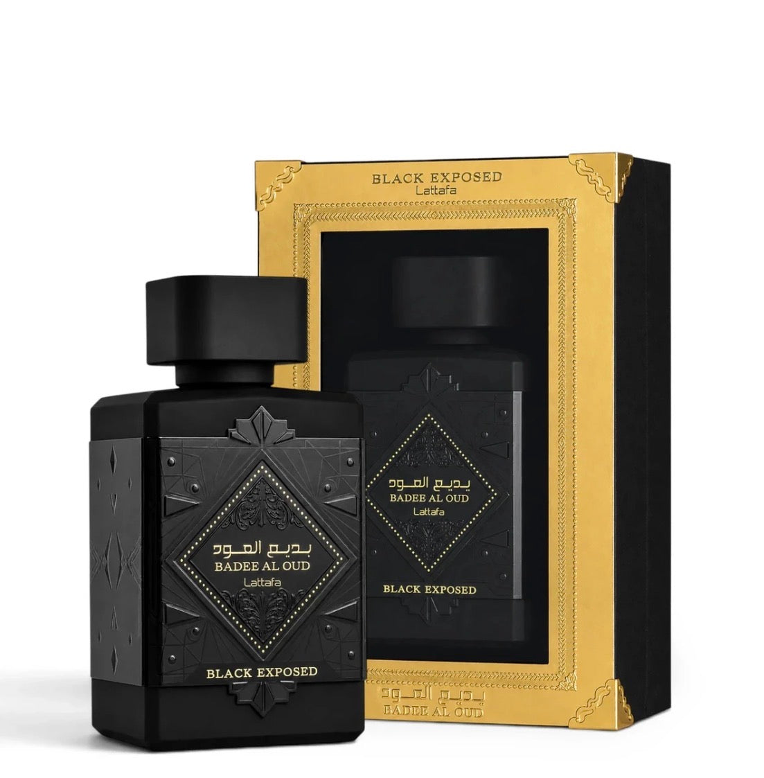 Lattafa Bade'e Al Oud Black Exposed 3.4 oz Eau de Parfum Spray - Unisex