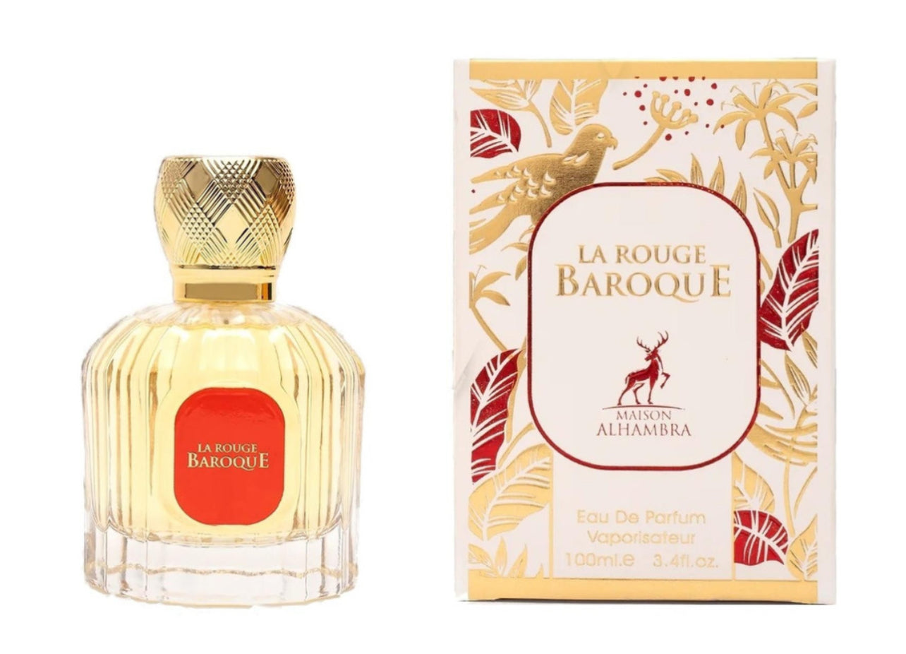 LATTAFA ALHAMBRA  LA ROUGE BAROQUE EAU DE PARFUM  3.4 OZ