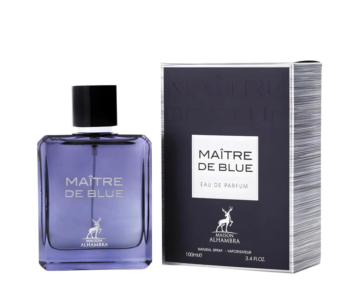 LATTAFA ALHAMBRA  MAITRE DE BLEU EAU DE PARFUM  3.4 OZ FOR MEN