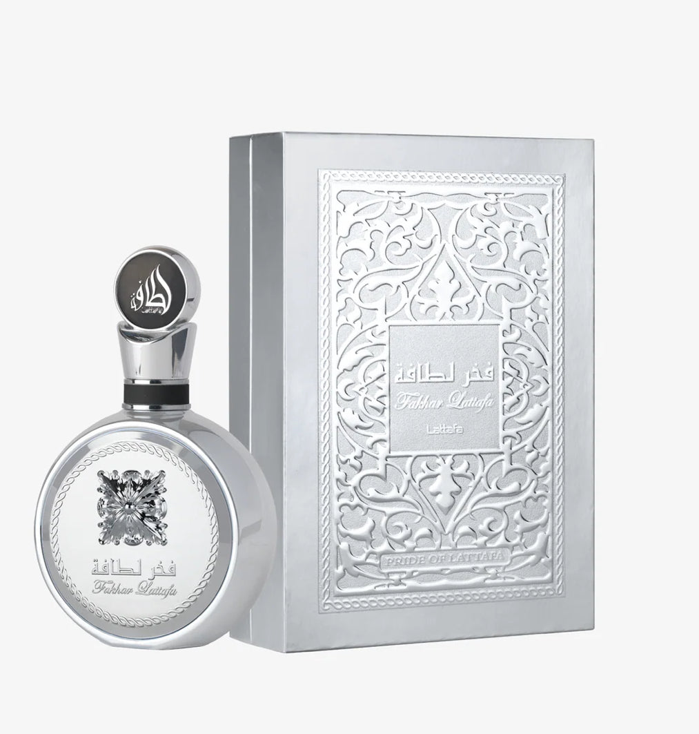 LATTAFA FAKHAR PLATIN EAU DE PARFUM  3.4 OZ