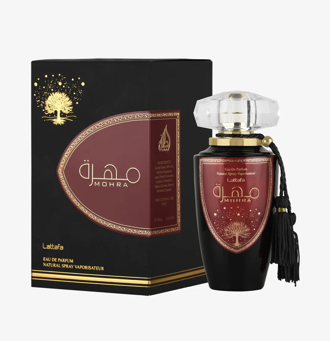 LATTAFA MOHRA FOR MEN EAU DE PARFUM  3.4 OZ