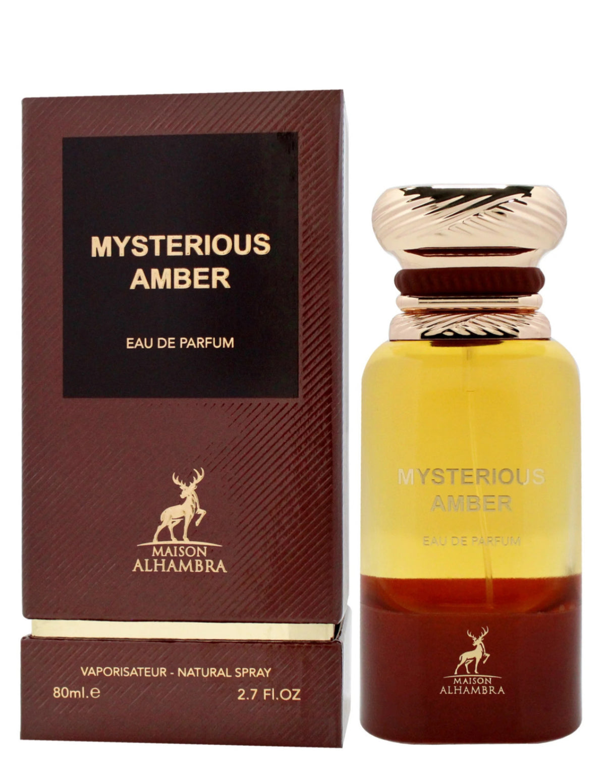 LATTAFA ALHAMBRA  MYSTERIOUS AMBER EAU DE PARFUM  2.7 OZ