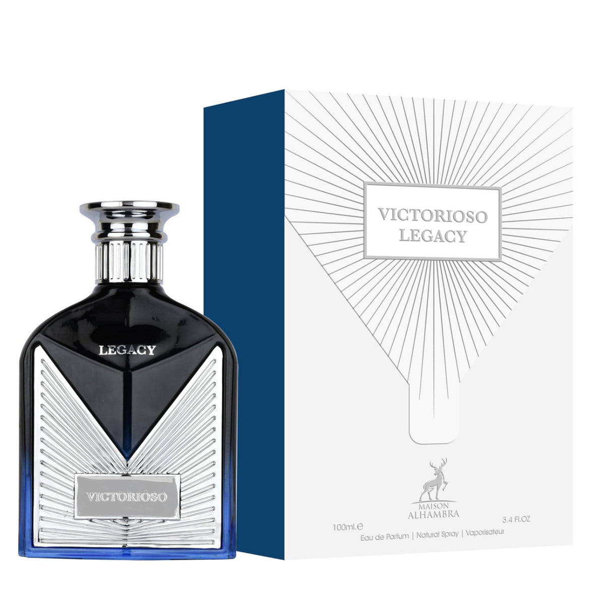 LATTAFA ALHAMBRA VICTORIOSO LEGACY  EAU DE PARFUM  3.4 OZ