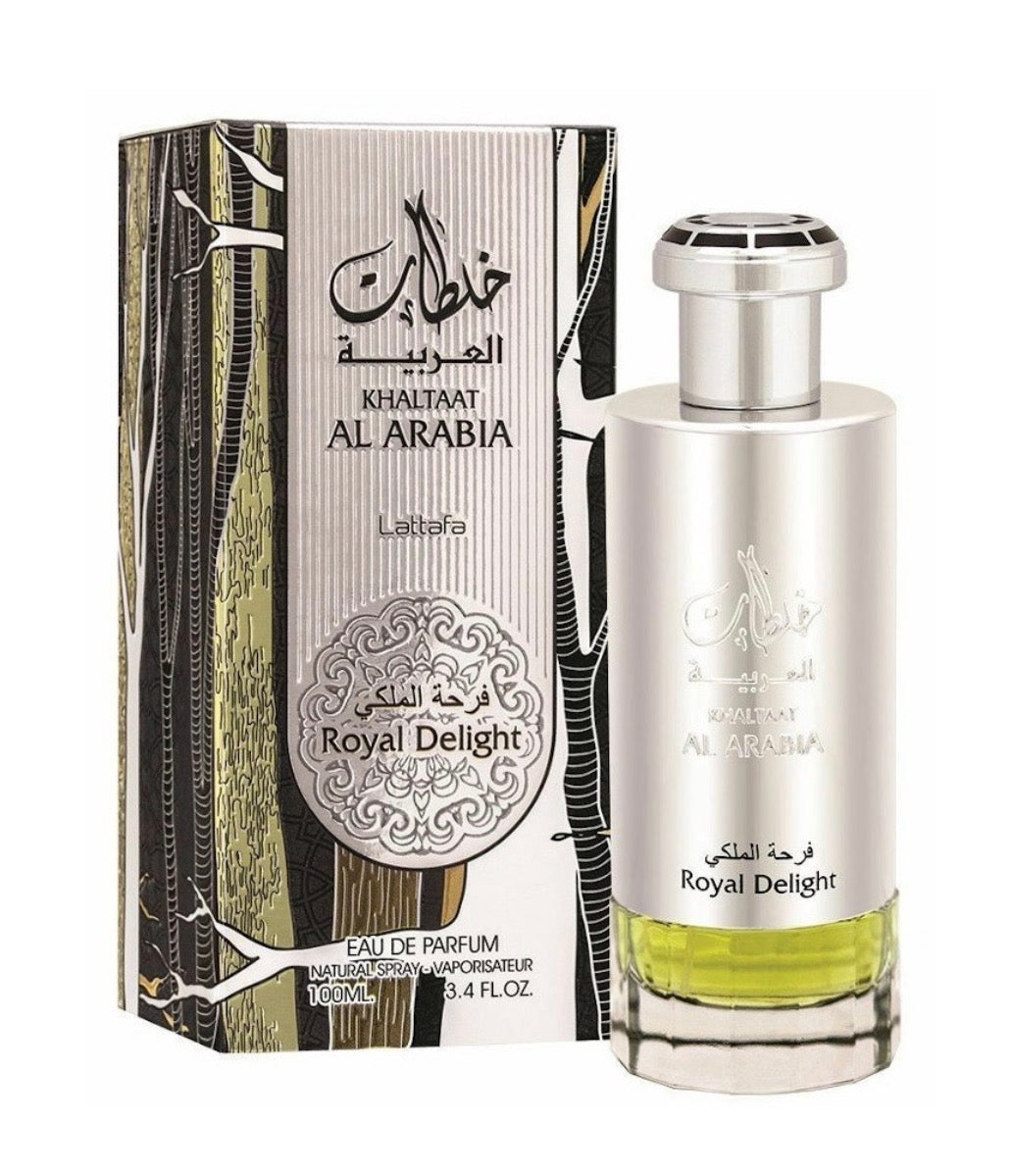 LATTAFA KHALTAAT AL ARABIA ROYAL DELIGHT (SILVER) 3.4 EAU DE PARFUM SPRAY