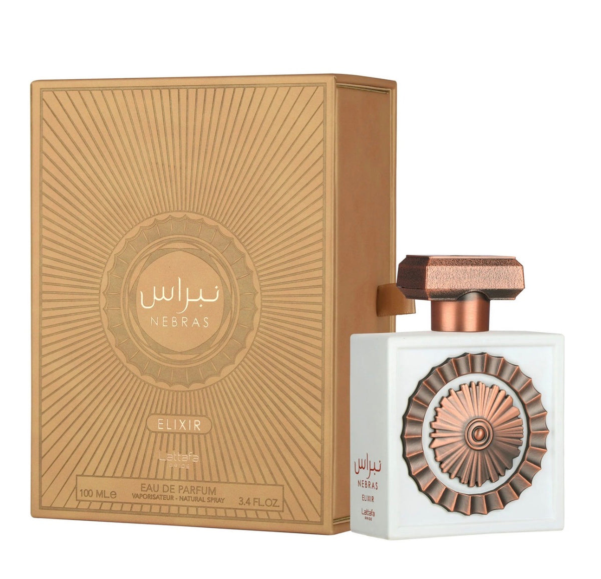 LATTAFA NEBRAS ELIXIR EAU DE PARFUM  3.4 OZ SPRAY
